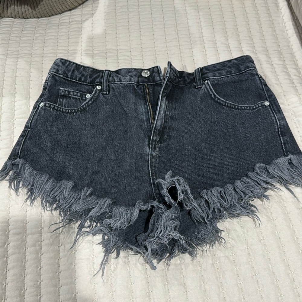 Topshop Moto Kiri High Waisted Shorts